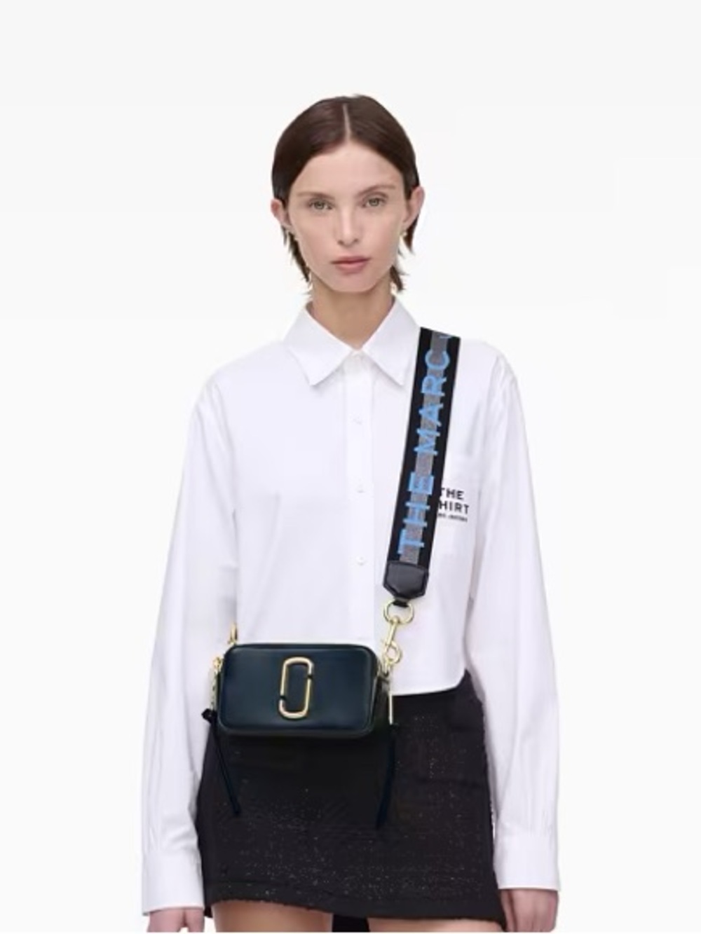 Marc Jacobs The Snapshot Bag Navy Blue Crossbody Bag NWOT